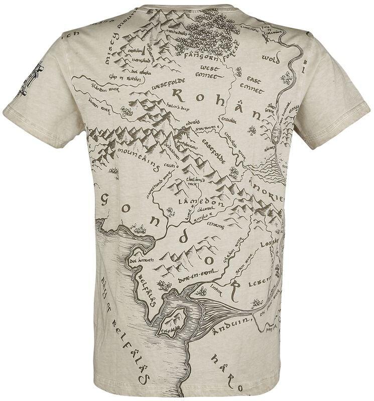 Gothicana By Emp "Middle Earth" T-Shirt Grey By The Lord Of The Rings