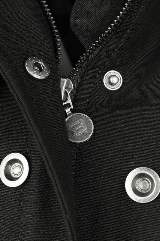 Gothicana By Emp "Midline Ladies Coat" Between-seasons Jacket Black By RED By EMP