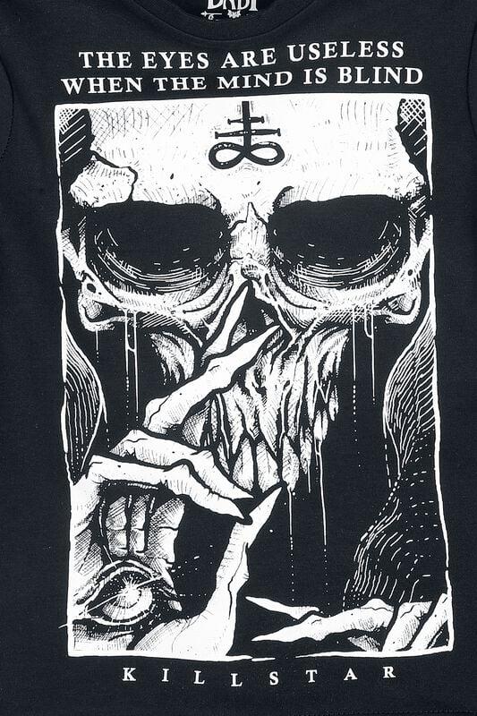 Gothicana By Emp "Mini Blind Mind T-Shirt" T-Shirt Black By Baby Bat By Killstar