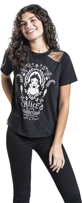 Gothicana By Emp "Mirror" T-Shirt Black By Alice In Wonderland