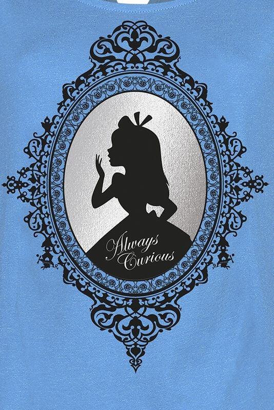 Gothicana By Emp "Mirror" T-Shirt Blue By Alice In Wonderland