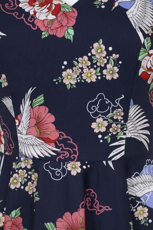 Gothicana By Emp "Misa Midi Dress" Midi Dress Multicolour By Hell Bunny