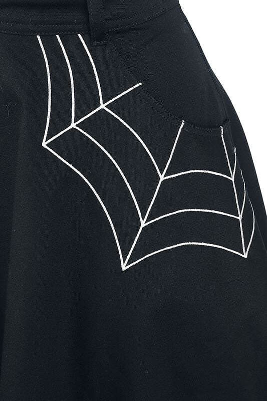 Gothicana By Emp "Miss Muffet Pinafore Dress" Mini Dress Black By Hell Bunny