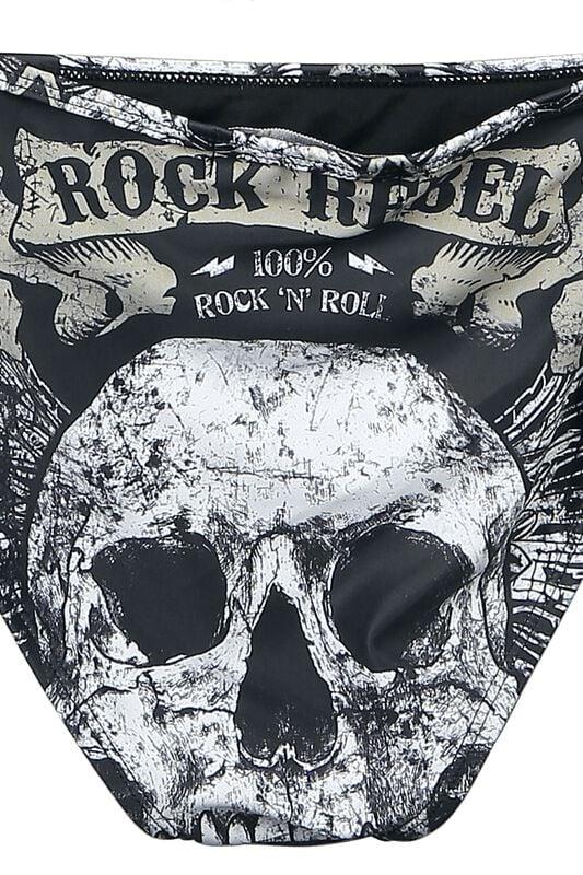 Gothicana By Emp "Mix And Match" Bikini Bottom Black By Rock Rebel By EMP