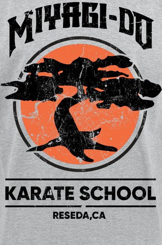 Gothicana By Emp "Miyagi-Do Karate School" T-Shirt Grey By Cobra Kai