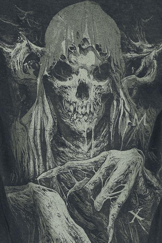Gothicana By Emp "MMXX Shadow Man" T-Shirt Grey By Arch Enemy