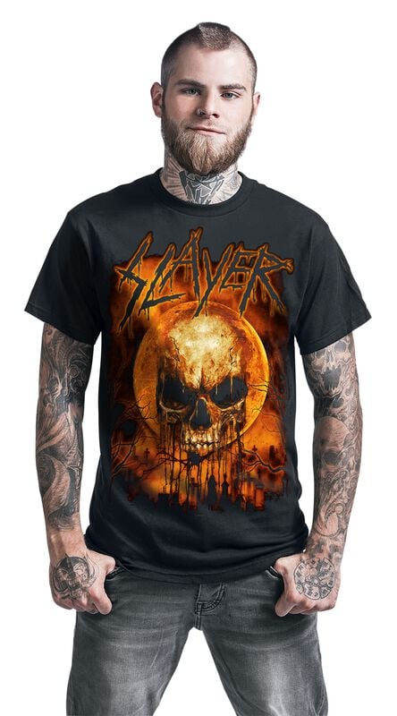 Gothicana By Emp "Moonskull Halloween" T-Shirt Black By Slayer