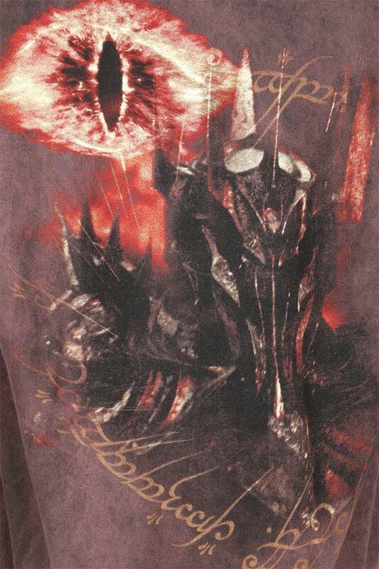 Gothicana By Emp "Mordor" Hoodie Jacket Burgundy By The Lord Of The Rings