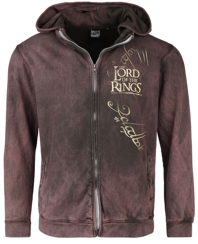 gothicana by emp "Mordor" Hoodie Jacket burgundy by The Lord Of The Rings