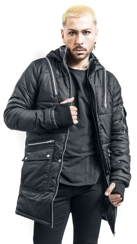 Gothicana By Emp "Morte Parka" Parka Black By Chemical Black