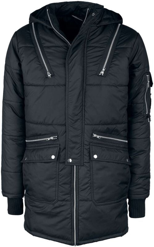 gothicana by emp "Morte Parka" Parka black by Chemical Black