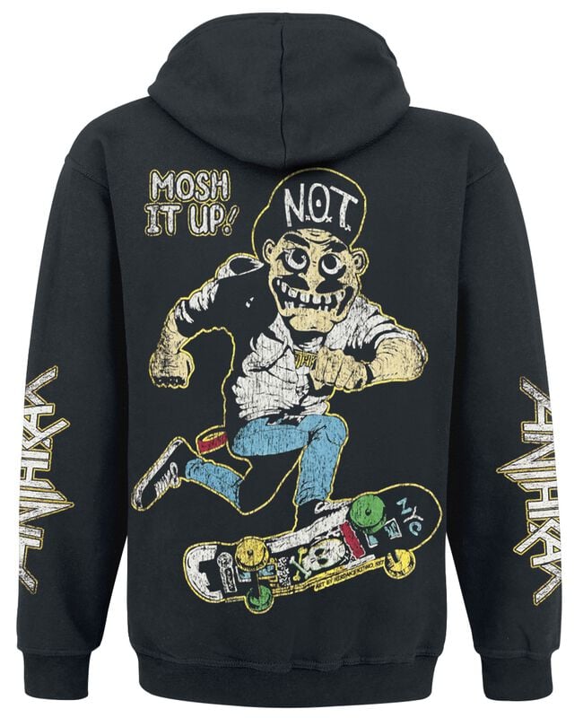 Gothicana By Emp "MoshIt Up Skater" Hoodie Jacket Black By Anthrax