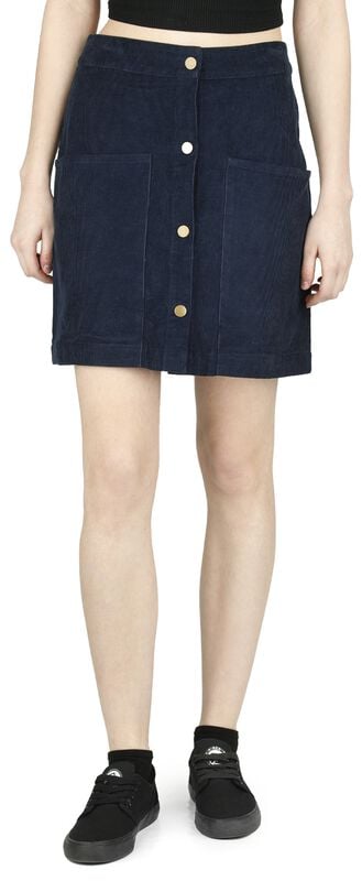 Gothicana By Emp "Moxy Skirt" Mini Skirt Blue By Timeless London