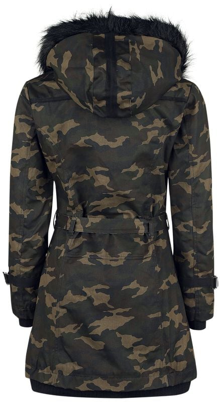 Gothicana By Emp "Multi Pocket Jacket" Winter Jacket Camouflage By Gothicana By EMP