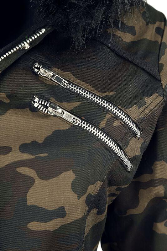 Gothicana By Emp "Multi Pocket Jacket" Winter Jacket Camouflage By Gothicana By EMP