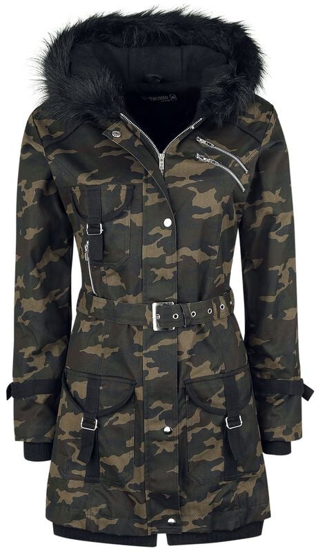 gothicana by emp "Multi Pocket Jacket" Winter Jacket camouflage by Gothicana by EMP
