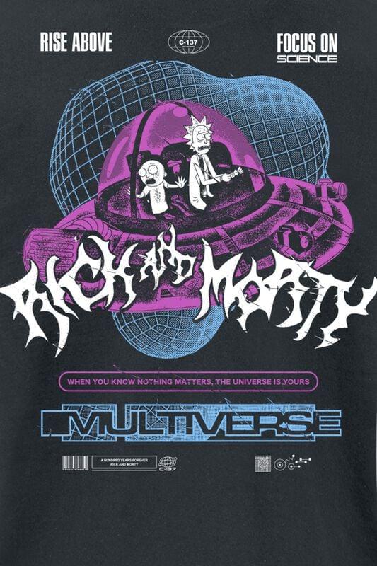 Gothicana By Emp "Multiverse" T-Shirt Black By Rick And Morty