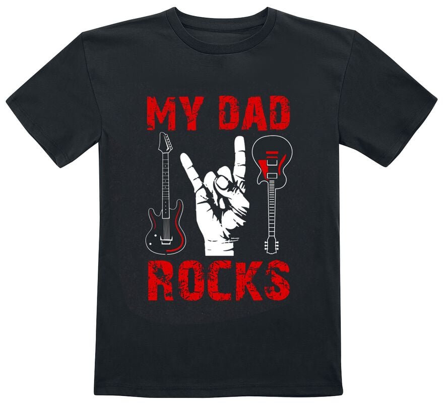 gothicana by emp "My Dad Rocks - Kids - My Dad Rocks" T-Shirt black by Family & Friends
