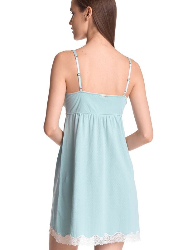 Gothicana By Emp "My Nostalgia Lingerie" Nightshirt Blue-white By Vive Maria