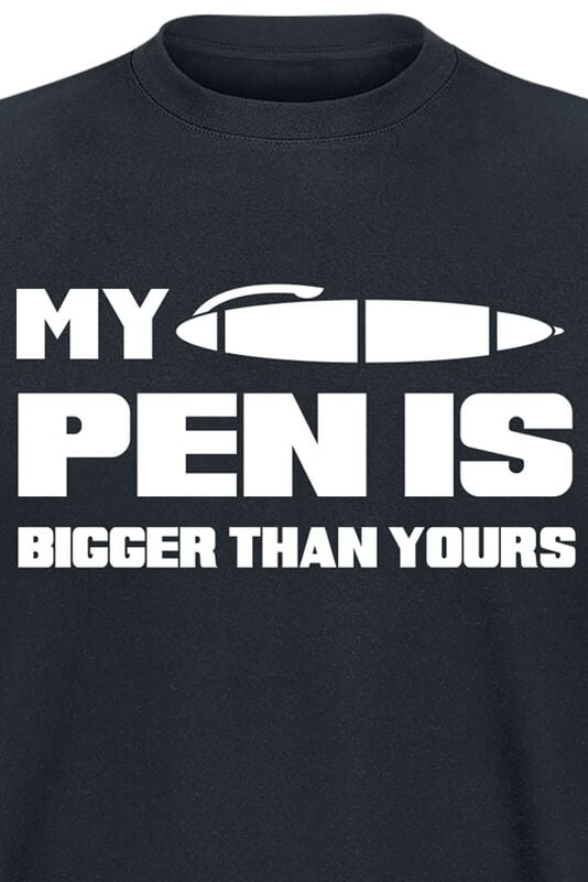 Gothicana By Emp "My Pen Is Bigger Than Yours" T-Shirt Black By Slogans