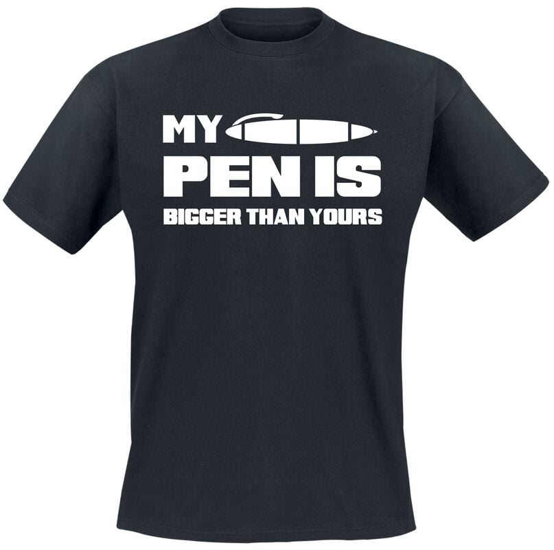 gothicana by emp "My Pen Is Bigger Than Yours" T-Shirt black by Slogans