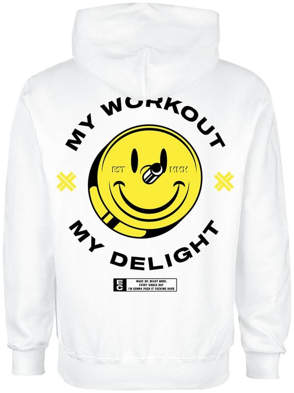 Gothicana By Emp "My Workout Smile" Hoodie White By Electric Callboy