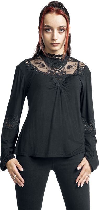 Gothicana By Emp "Mystical Woods" Long-sleeve Shirt Black By Gothicana By EMP