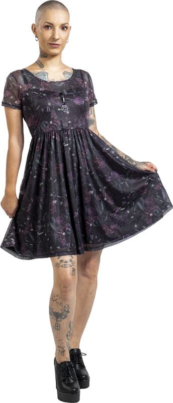 Gothicana By Emp "Mystical Woods" Mini Dress Black By Gothicana By EMP