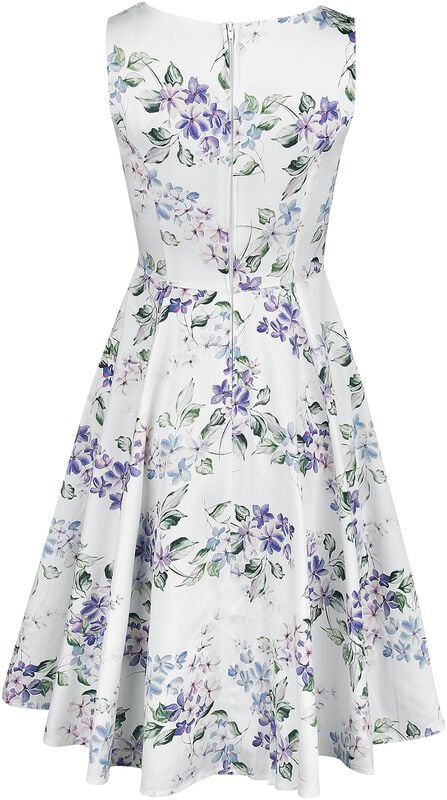 Gothicana By Emp "Naira Floral Swing Dress" Midi Dress Multicolour By H&R London