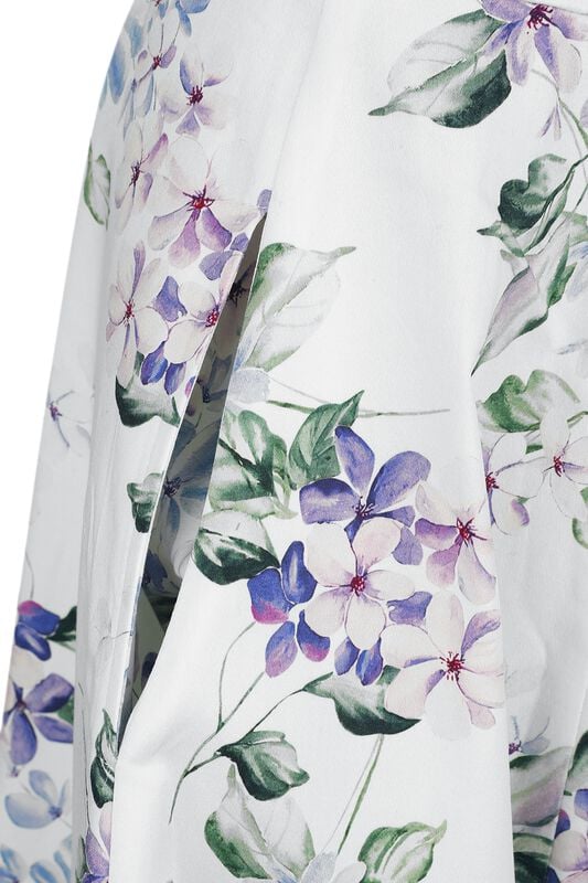Gothicana By Emp "Naira Floral Swing Dress" Midi Dress Multicolour By H&R London