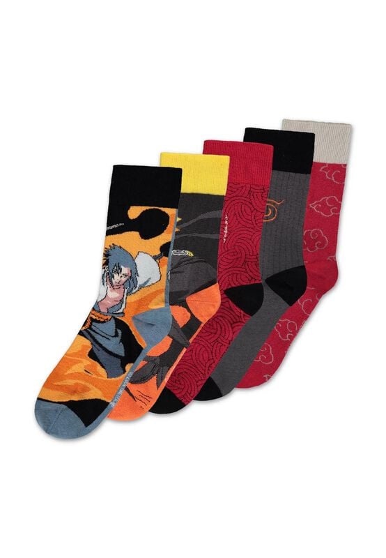 Gothicana By Emp "Naruto Shippuden 5-pack" Socks Multicolour By Naruto