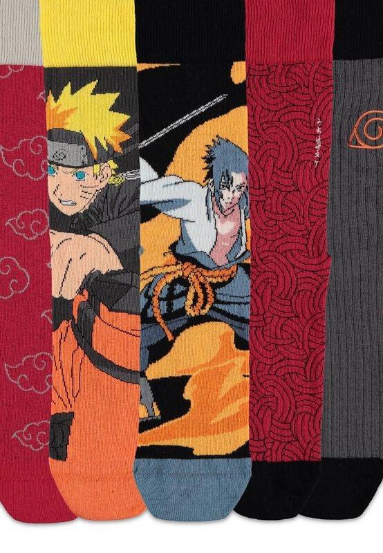 gothicana by emp "Naruto Shippuden 5-pack" Socks multicolour by Naruto