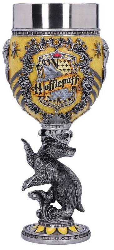 gothicana by emp "Nemesis Now - Hufflepuff Goblet" Goblet by Harry Potter