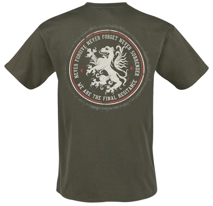 Gothicana By Emp "Never Surrender" T-Shirt Green By Heaven Shall Burn