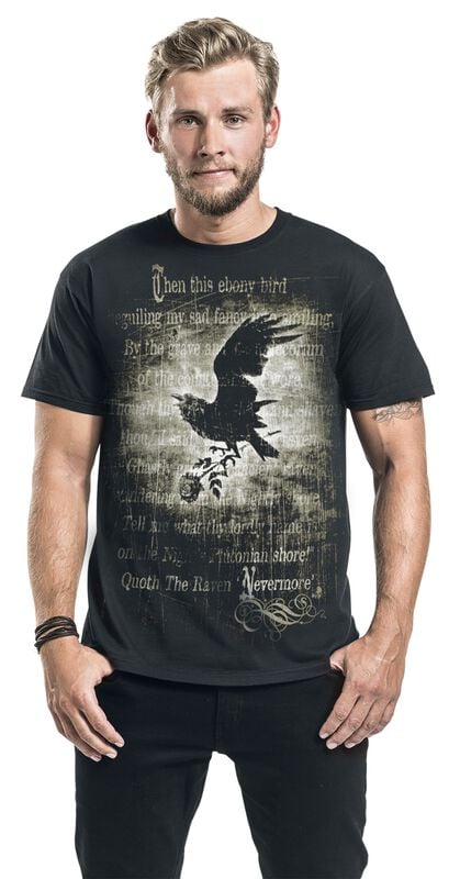 Gothicana By Emp "Nevermore" T-Shirt Black By Alchemy England