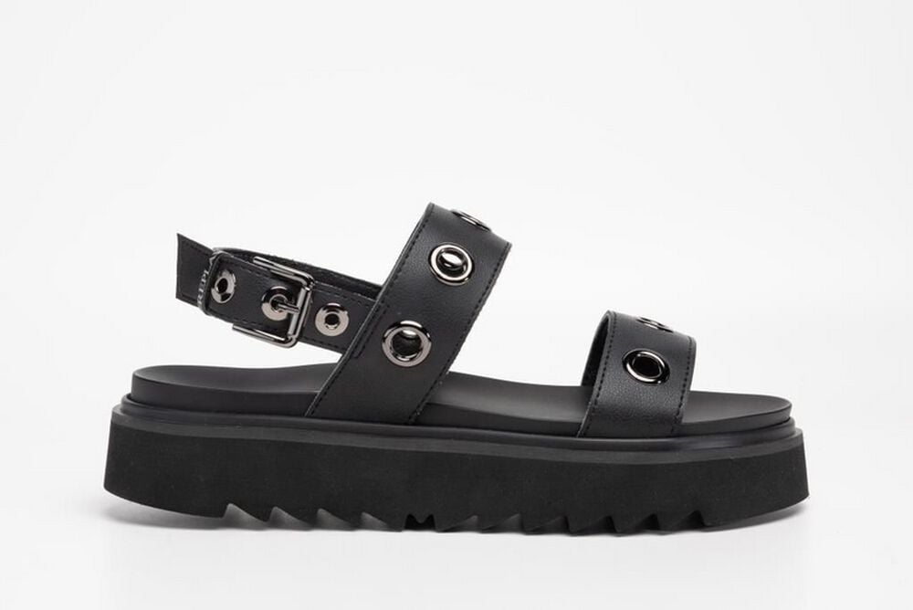 Gothicana By Emp "NEW ALICANTE TOTAL" Sandal Black By Replay Footwear