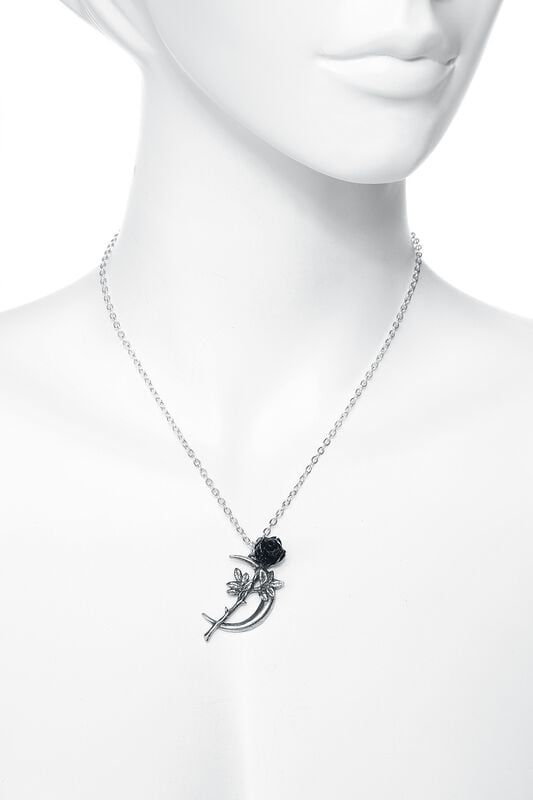 Gothicana By Emp "New Romance" Necklace Silver-coloured By Alchemy Gothic