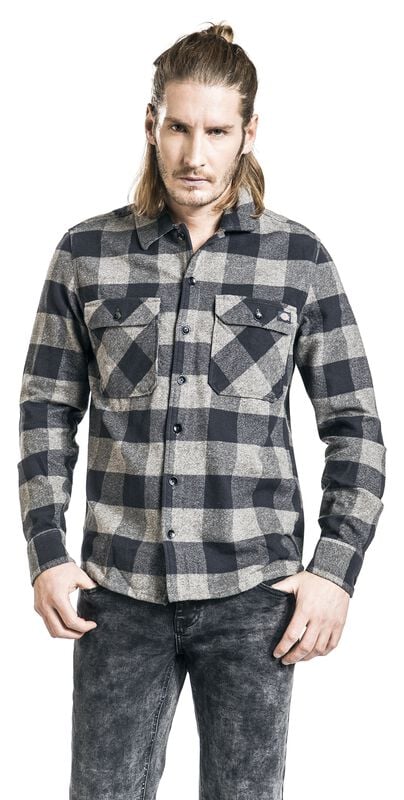 Gothicana By Emp "New Sacramento Shirt" Longsleeve Grey By Dickies