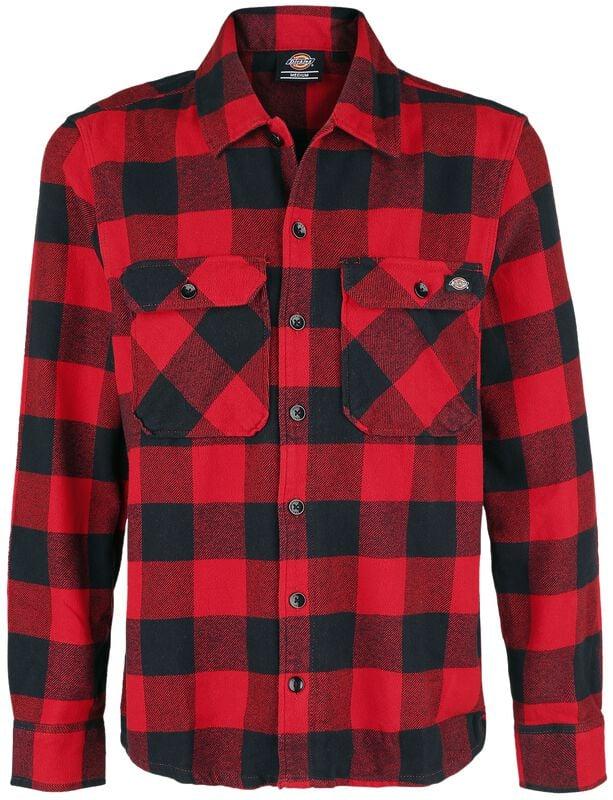 gothicana by emp "New Sacramento Shirt" Longsleeve red by Dickies