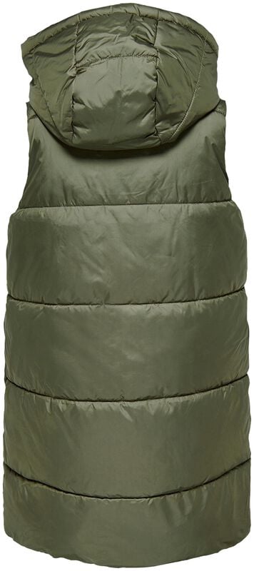 Gothicana By Emp "Newasta Puffer Waistcoat" Vest Olive By Only