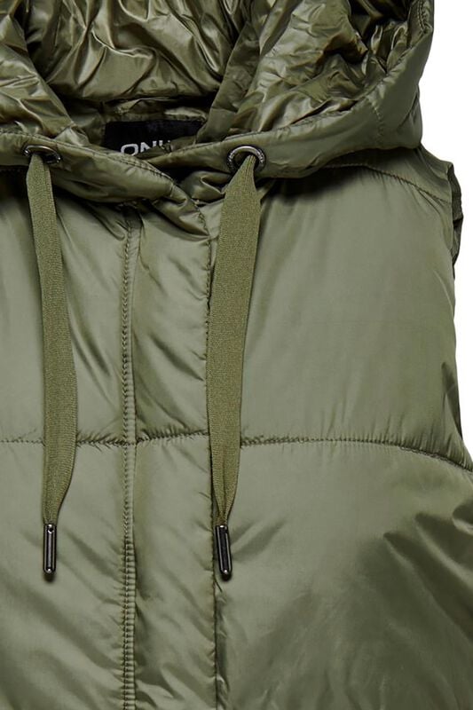 Gothicana By Emp "Newasta Puffer Waistcoat" Vest Olive By Only