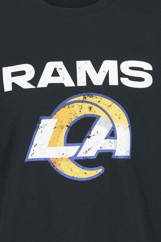 Gothicana By Emp "NFL Rams Logo" T-Shirt Black By Recovered Clothing