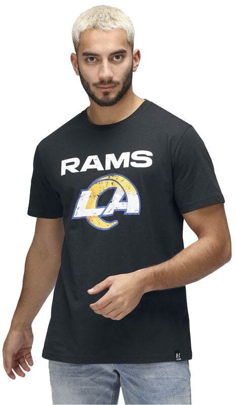 Gothicana By Emp "NFL Rams Logo" T-Shirt Black By Recovered Clothing