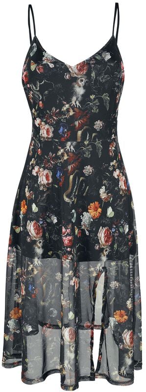 gothicana by emp "Night Garden Print Midi Dress" Midi Dress multicolour by Jawbreaker