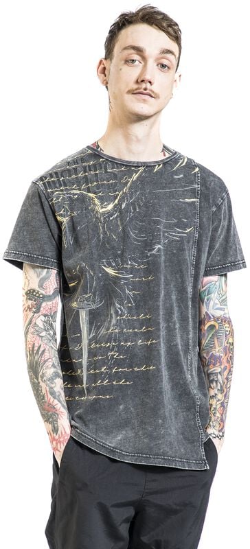 Gothicana By Emp "Night's Watch" T-Shirt Anthracite By Game Of Thrones