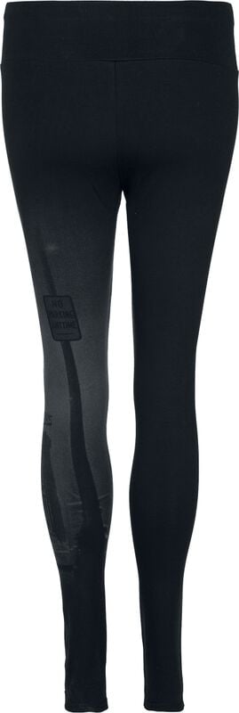 Gothicana By Emp "Night Walk Leggings" Leggings Black-grey By The Exorcist By Killstar