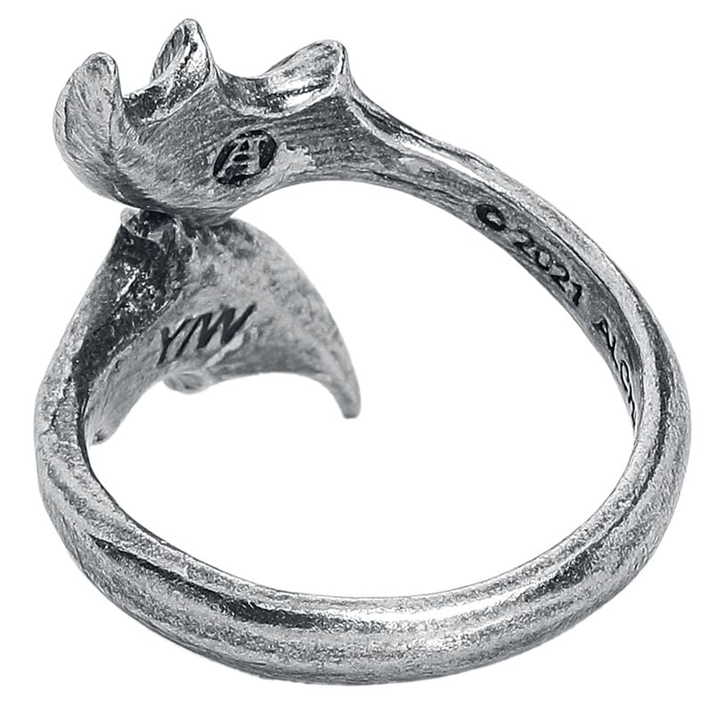 Gothicana By Emp "Night With The Goethe Ring" Ring Silver-coloured By Alchemy Gothic