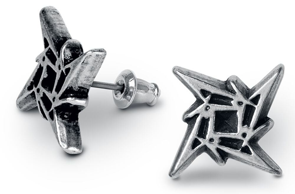 Gothicana By Emp "Ninja Star Logo" Ear Stud Black By Metallica