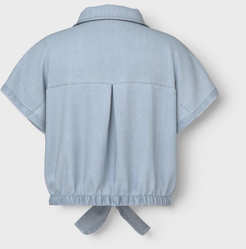 Gothicana By Emp "NKFClara DNM Cap Sleeve" Shirt Light Blue By Name It