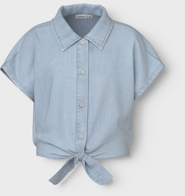 gothicana by emp "NKFClara DNM Cap Sleeve" Shirt light blue by name it